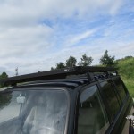 Zwart roofrack op landcruiser 80 serie HDJ80