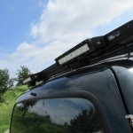 4x4 LED breedstraler op roofrack