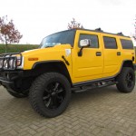 Hummer H2 grijs kenteken