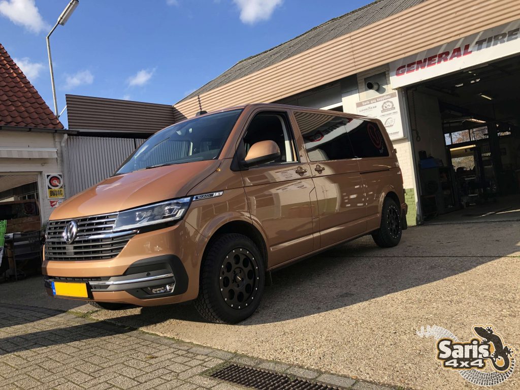 Volkswagen T6 en T6.1 velgen met all terrain banden AT banden 